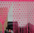 1pc Heart-Shaped Pattern Curtains Upscale Jacquard Fashion Home Living Room Bedroom Door Window Decoration Curtains 100x200cm. 