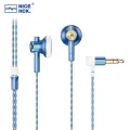 NiceHCK EB2S PRO 3.5/4.4mm Plug Microphone Flat-Head Earbud HIFI Wired Earphone 15.4mm LCP Diaphragm Dynamic Music Vocal Headset. 