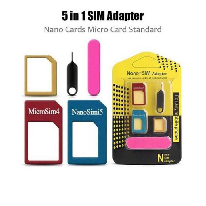 Aluminum Metal Nano to Micro Standard Adapter Converter Eject Pin