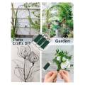 Floral Wire,3 Pack 114 Yards 22 Gauge Green Florist Wire Flexible Paddle Wire for Crafts,Christmas Wreaths Tree, Green. 