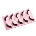5 Pairs 3D Cat Eye Lashes Fox Eye Fluffy Soft Natural Mink False Eyelashes Faux Makeup Eyelash Manga Lashes. 
