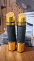 2 pcs universal motorcycle handle grip or bike handle grip rizoma -golden. 