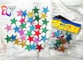 Self Adhesive Star Stickers, Foam Glitter Colorful Star Shaped Wall Stickers 1 packet. 