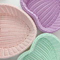 Love Heart Shape Basket Desktop Sweet Color Basket Photo Props For Home Storage Decoration Basket Nordic Storage Fruit Basket. 