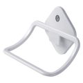 Magic Flexible Sticker Strong Suction Plastic Hand Towel Ring For Bathroom Towel Hanger. 