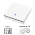Wireless Smart Switch Light 433Mhz RF 86 Wall Panel Switch with Remote Control Mini Relay Receiver 220V Home Led Light Lamp Fan. 