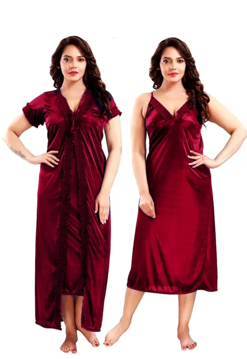Experience%20Comfort%20and%20Elegance%20with%20a%20High-Quality%20Silk%20Cotton%20Two-Piece%20Night%20Dress%20for%20Women,%20Perfect%20for%20Nighttime%20Relaxation.%20-%20Image%202