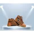 Step Up Your Style: Boot Sneakers with Lace-Up Design - Leather Material, Rubber Sole - Trendy, Comfortable, and Simple to Use and Maintain. 