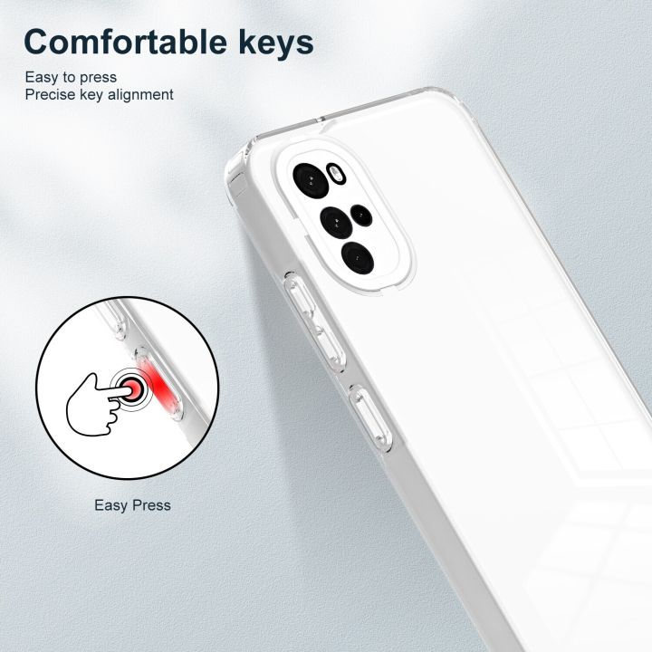 Transparent%20Phone%20Case%20For%20Motorola%20Moto%20G22%20Soft%20TPU%20Shockproof%20Casing%202%20in%201%20Candy%20Colors%20Clear%20Silicone%20Back%20Cover%20-%20Image%204