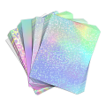 24 Sheets Vinyl Sticker Paper for Inkjet Printer - Printable Glossy Sticker Paper and Holographic Laminate Sheets.