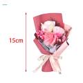 Soap Flower Bouquet Artificial Flower for Engagement Ceremony Anniversary 15cm bean paste paper. 