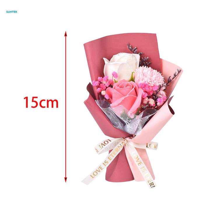 Soap%20Flower%20Bouquet%20Artificial%20Flower%20for%20Engagement%20Ceremony%20Anniversary%2015cm%20bean%20paste%20paper%20-%20Image%206
