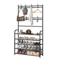 3in1 4 Tier Clothes Hanger and Shoes Rack Shelf Organizer.