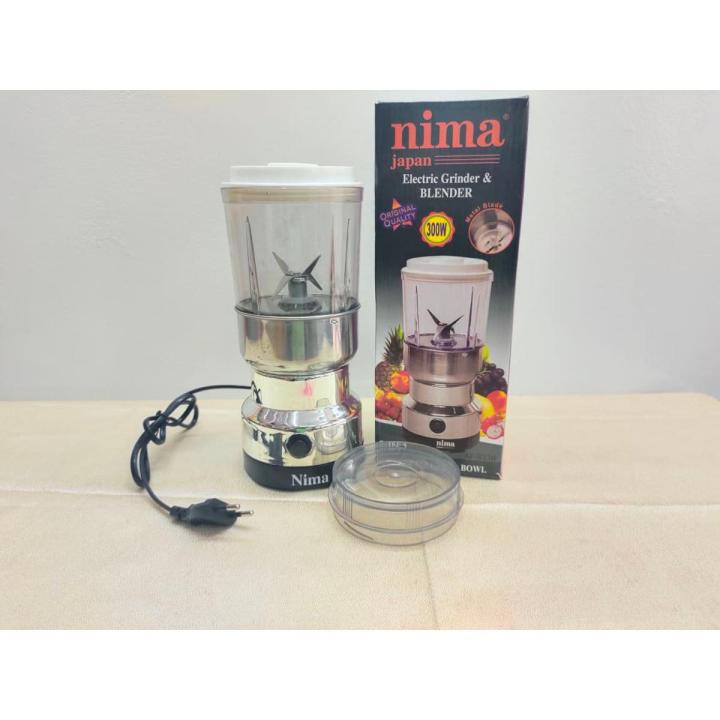 Nima 2 in 1 Electric Spice Grinder and Blender. 2 in 1 Nima Electric Grinder & Blander. 300 Watt Havey Deuti Motor. CD:Z20.