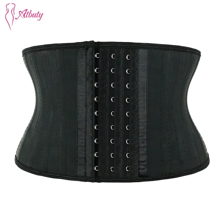 Atbuty%20Latex%20Waist%20Trainer%20Short%20Torso%207%20Inches%20UnderCorset%2025%20Steel%20Bone%20Smooth%20Cincher%20Body%20Shaper%20Tummy%20Control%20NBW1943B%20-%20Image%203