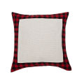 Blank Material 300 Cotton and Linen plus Checked Cloth Pillow Cover Simple Cushion Cushion Sofa Waist Pillow Throw Pillowcase.