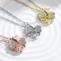 Fashion Heart Shaped Clover Magnetic Pendant Necklace Exquisite Love Clover Necklace for Women Charm Friendship Jewelry Gift.