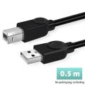 0.5m/1m/1.5m/ /5m/10m USB Printer Cable High Speed A To B Male To Male USB Printer Cable Data Sync For 3D Label Printer. 