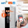 Tuya WiFi Door Window Sensor Independent Open/Close Door Detector Sound Alarm Smart Home Wireless Security Burglar Alarm. 