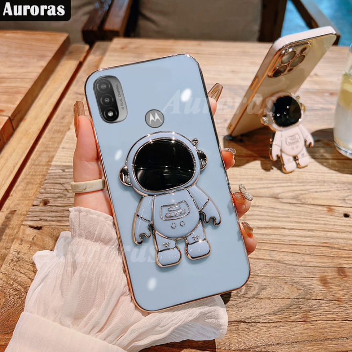 Case For Lenovo K14 Pro Solid Color Soft With Astronaut Bracket Silicone Plating Phone Cover For Lenovo K14 Plus K13 Note Case