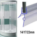 2pc Shower Door Seal Strip 6mm Water Deflector Shower screen Glass Door Water Barrier PVC Bathroom Shower Door Accessories.