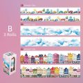 Panda Online 3Rolls Walking Forest Series Washi Paper Tape DIY Paper Creative Stickers Hand Ledger Material Paste. 