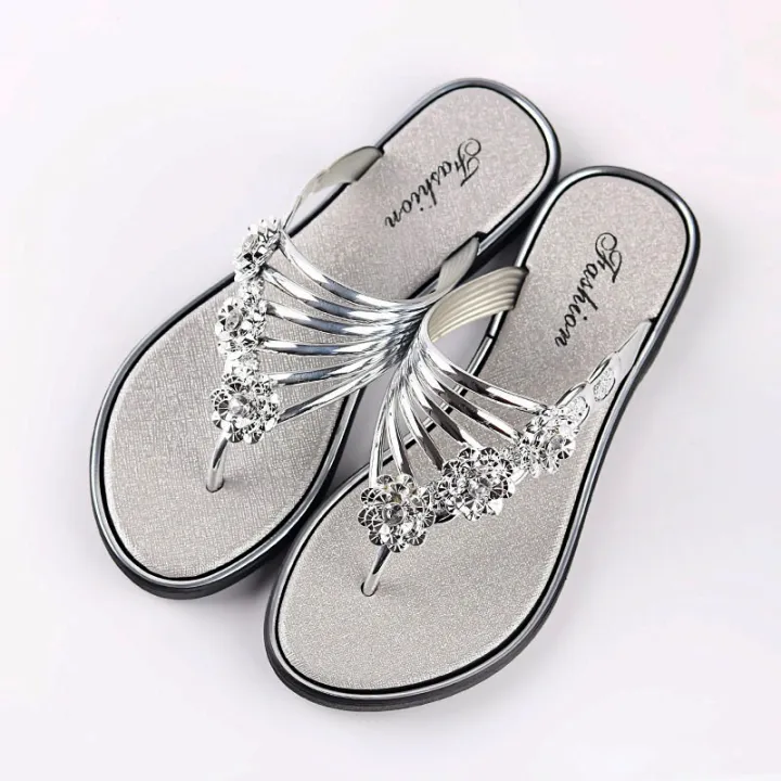 2023French%20Style%20Slippers%20Summer%20Sandals%20Lightweight%20Slippers%20Women's%20Outdoor%20Casual%20Flip%20Flops%20New%20Flat%20Bottom%20Flip-Flops%20Women's%20Shoes%20-%20Image%202