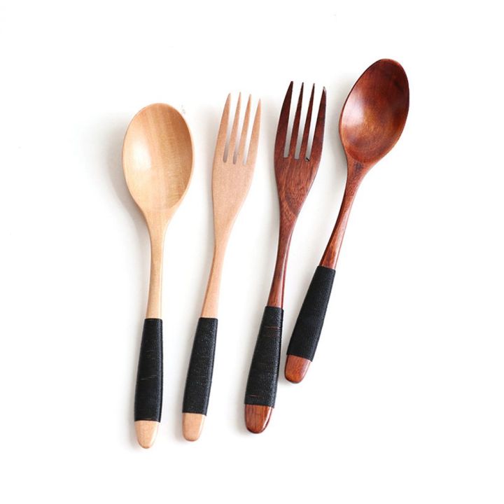 Handmade%202PCS%20Kitchen%20Supplies%20Rice%20Utensil%20Soups%20Dinnerware%20Sets%20Spoon%20Tableware%20Fork%20-%20Image%205