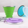 Portable Silicone Telescopic Drinking Collapsible Folding Cup For Travel Camping Volume:200ml. 