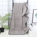 Good Morning Good Night Coral Velvet Bath Towel Couple Bath Towel Hanging Big Towel Beach Towel. 