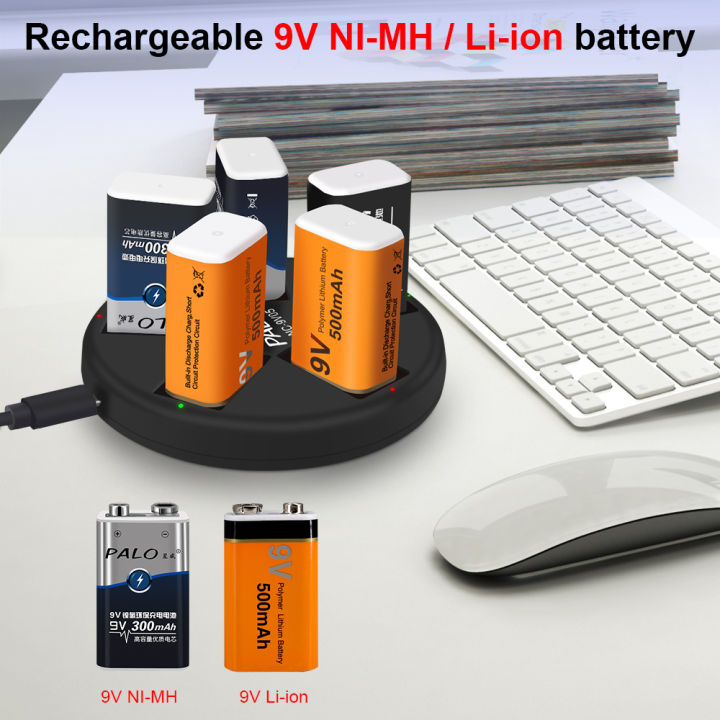 9V%206F22%20Smart%20Usb%209%20Volt%20Rechargeable%20Battery%20Charger%20for%209V%20Nimh%20Nicd%20Ni-Mh%20Ni-Cd%20Lithium%20Li-ion%20Li%20ion%20Rechargeable%20Batteries%20-%20Image%203