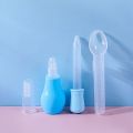 4 Pcs Kit Baby Health Care Set (Nose Cleaner, Dropper, Finger Brush, Medi Spoon) - Color as per stock.