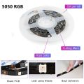 LED Strip Light 1M-30M USB Bluetooth 5050 RGB  SMD DC 5V Flexible Luces Lamp Tape Ribbon TV Desktop Screen BackLight Diode Fita-24Key control-1m--. 