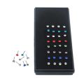 40 Pcs/set 1.6/2/3mm Stainless Steel Nose Stud Colorful Fashion Style Body Piercings For Women Body Jewelry gift. 