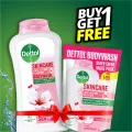 Buy 1 Get 1 Free - Dettol Skincare Rose & Sakura Blossom Bodywash 250ml with 8 Hour Lasting Moisture + Skincare Bodywash 170ml Super Saver Value Pack.