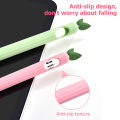 Cute fruits Soft Silicone Pen Case For Apple Pencil 1st 2nd Generation Stylus Penpoint For iPencil 2 Protector Cases Accessories.