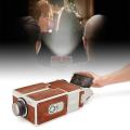 DIY 3D Projector Cardboard Mini Smartphone Projector Light Novelty Adjustable Mobile Phone Projector Portable Cinema. 