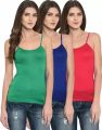 Women Cotton Camisole Innerwear Inner Slips Spaghetti Top Slip Camisoles-3pc. 