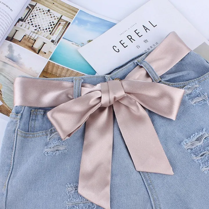 Girl%20Wide%20Waist%20Fabric%20Belt%20Women%20Ladies%20Silk%20Scarf%20Solid%20Ribbon%20Knot%20Rope%20Dress%20Stylish%20Gift%20GJCUTE%20-%20Image%209