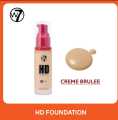 The W7 HD Foundation - Honey /Golden /Creme brulee | 3 Shade original by glitter life. 