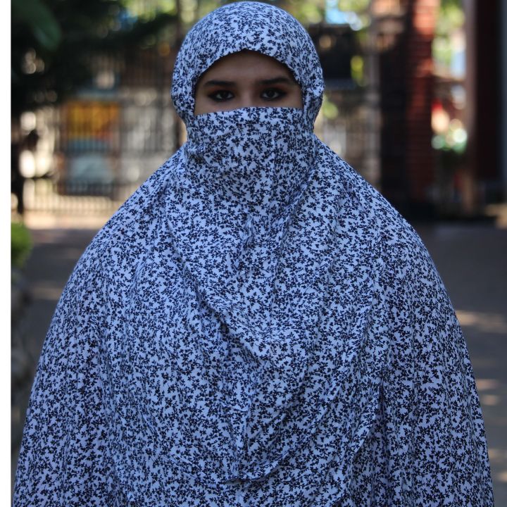 Beautiful%20black%20print%20white%20khimar%20muslim%20hijab%20with%20niqab%20for%20muslim%20womens%20china%20linen%20-%20Image%202