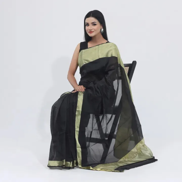 Half%20Silk%20Jamdani%20Saree%20Without%20Blouse%20Piece.%20-%20Image%203