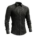 Long Sleeve Shirts for Men Metallic Sequins Nightclub Prom Party Luxury Disco Shirts Designer Men Clothing Costume. 