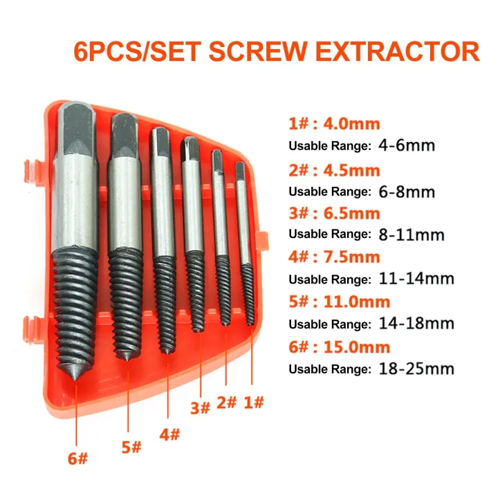 6Pcs/Set%20crew%20Extractor%20errated%20Thread%20quare%20Head%20Broken%20Damaged%20crew%20Bolt%20Remover%20Tools%20-%20Image%205