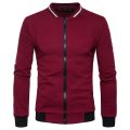 Men Fashion Sports Zipper Casual Long Sleeve Slim Jacket.