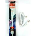 Excel Type C Fast Charging Data Cable - White Color. 