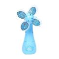 Plastic Hand Operated Toy Fan - Sky Blue. 