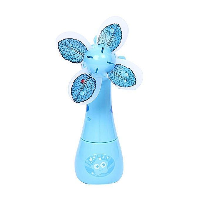 Plastic Hand Operated Toy Fan - Sky Blue