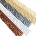3D Foam Wall Edge Strip Stickers Self-Adhesive Wall Waist Line Waterproof Decor Wall Sticker Wall Trim Line Skirting Border. 