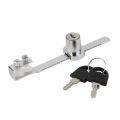 Display Showcase Cabinet Sliding Glass Door Lock With 2 Keys.